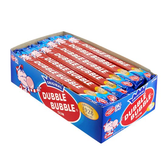 Picture of Dubble Bubble Original Gum Big Bars, Pack Of 24