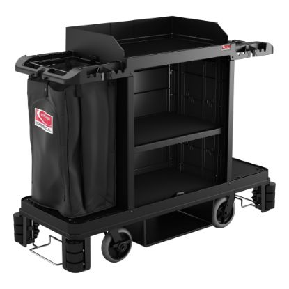 Picture of Suncast Commercial Housekeeping Cart, Premium, 49-3/4in x 24in, Black