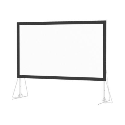 Picture of Da-Lite Fast-Fold Truss HDTV - Projection screen with legs - rear - 220in (220.1 in) - 16:9 - Dual Vision - black