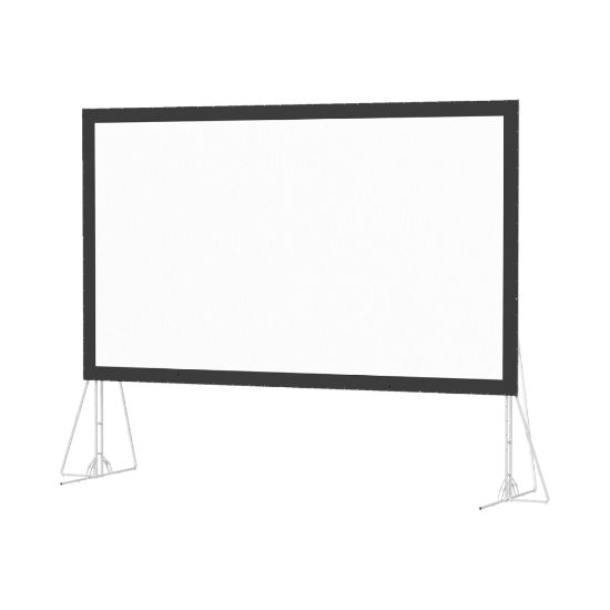 Picture of Da-Lite Fast-Fold Truss HDTV - Projection screen with legs - rear - 220in (220.1 in) - 16:9 - Dual Vision - black