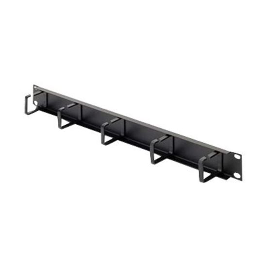 Picture of Belkin Single-Sided Cable Manager - Rack cable management panel - black - 1U - 19in