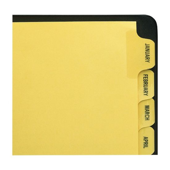 Picture of Avery Preprinted Laminated Tab Dividers, Gold Reinforced Binding Edge, Jan-Dec Tabs, 8 1/2in x 11in, 1 Set