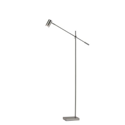 Picture of Adesso Collette LED Floor Lamp, 63inH, Brushed Steel