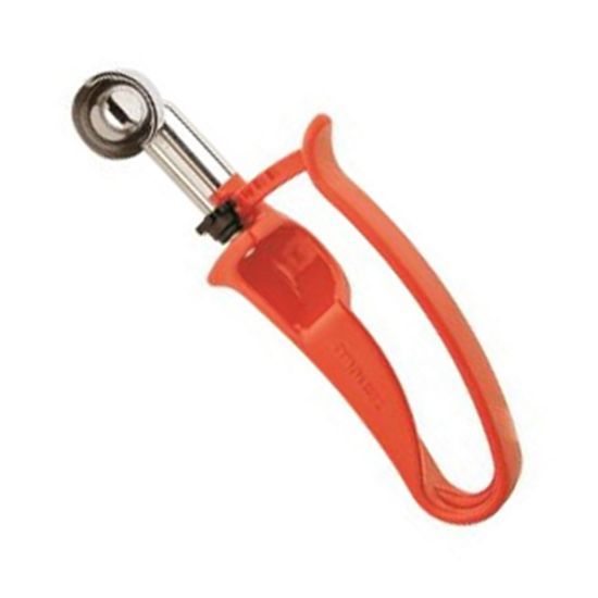 Picture of Zeroll #100 Stainless-Steel Disher, 0.32 Oz, Silver/Orange