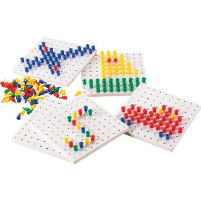 Picture of Edx Education Pegs & Pegboards Set, Assorted Colors, Grades Pre-K Through 2