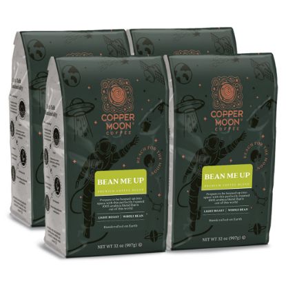 Picture of Copper Moon Whole Bean Coffee, Bean Me Up Blend, 2 Lb Bag, Case Of 4 Bags