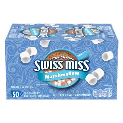 Picture of Swiss Miss Hot Cocoa, With Marshmallows, 0.73 Oz, Box Of 50 Packets