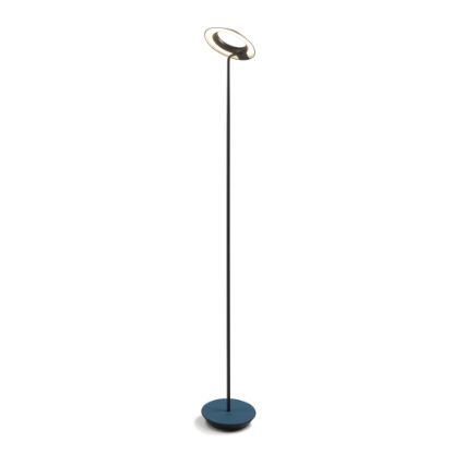 Picture of Koncept Royyo LED Floor Lamp, 45-1/2inH, Matte Black Body/Azure Felt Base Plate