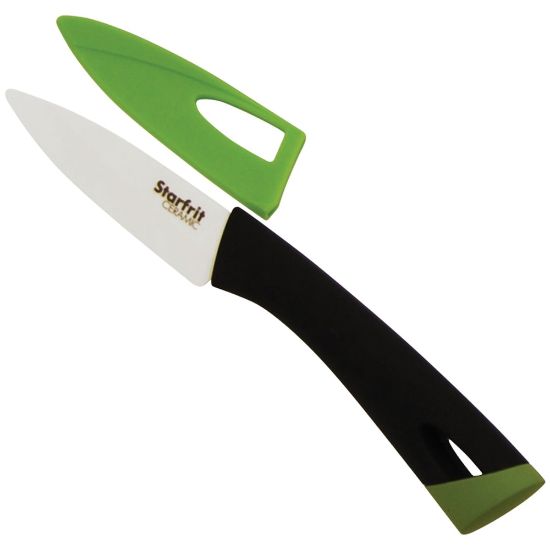 Picture of Starfrit Ceramic Paring Knife 3in - 1 Piece(s) - Paring Knife - 1 x Paring Knife - Paring, Cutting - Green