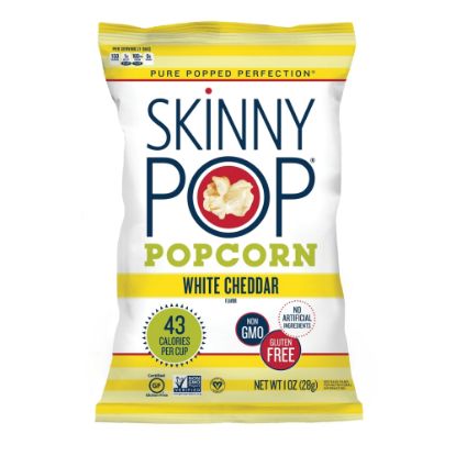 Picture of Skinny Pop White Cheddar Popcorn, 1 Oz, Carton Of 12 Bags