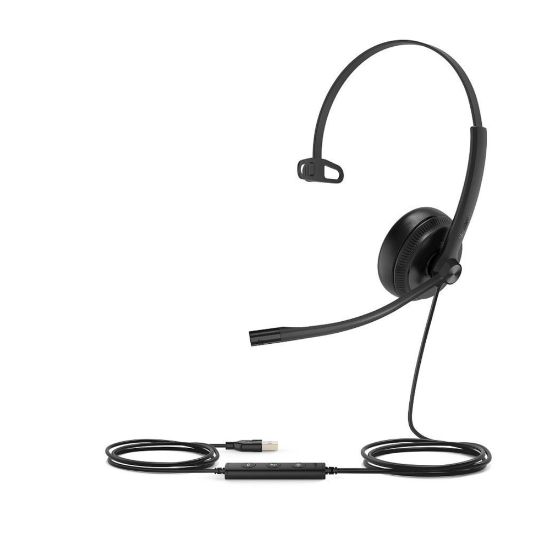 Picture of Yealink Mono USB Wired Headset, Black, YEA-UH34-MONO-USBC