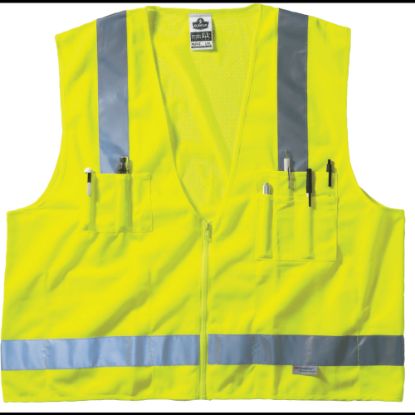 Picture of Ergodyne GloWear Safety Vest, Type R Class 2 Surveyors, XS, Lime, 8250Z