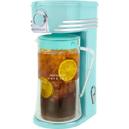 Picture of Nostalgia Electrics Ice Brew 12-Cup Tea And Coffee Maker, Aqua