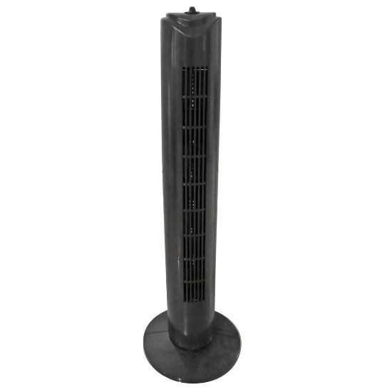 Picture of Optimus Adjustable Oscillating Tower Fan, 32inH x 6inW, Black