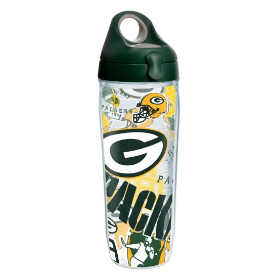 Picture of Tervis NFL All-Over Water Bottle With Lid, 24 Oz, Green Bay Packers