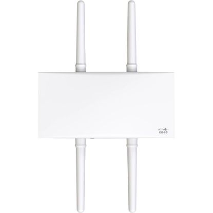 Picture of Meraki MR86 Dual Band IEEE 802.11 a/b/g/n/ac/ax 3.50 Gbit/s Wireless Access Point - Outdoor - 2.40 GHz, 5 GHz - 4 x External Antenna(s) - External - MIMO Technology - 1 x Network (RJ-45) - 2.5 Gigabit Ethernet - PoE Ports