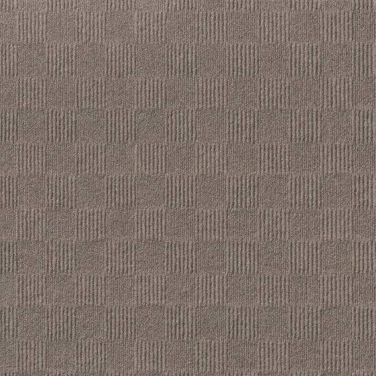 Picture of Foss Floors Crochet Peel & Stick Carpet Tiles, 24in x 24in, Taupe, Set Of 15 Tiles