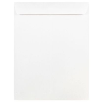 Picture of JAM Paper Open-End 9in x 12in Envelopes, Gummed Seal, White, Pack Of 50 Envelopes