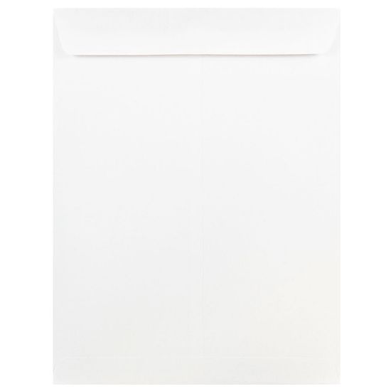 Picture of JAM Paper Open-End 9in x 12in Envelopes, Gummed Seal, White, Pack Of 50 Envelopes