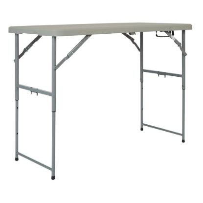 Picture of Office Star Work Smart Height-Adjustable Fold-In-Half Resin Multi-Purpose Table, 35-1/2inH x 48inW x 24inD