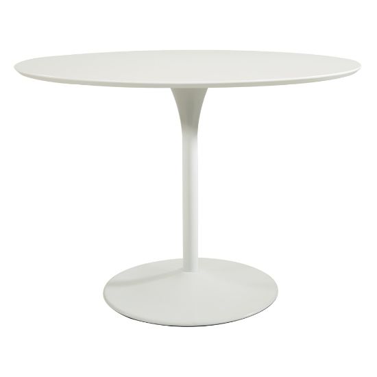 Picture of Office Star Flower Round Dining Table, 29-3/4inH x 41-1/2inW x 41-1/2inD, White