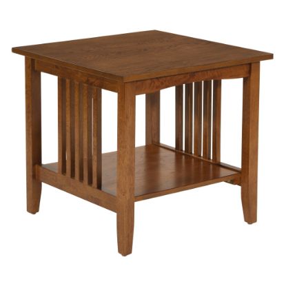 Picture of Office Star Sierra Mission End Table, 19inH x 20inW x 20inD, Ash