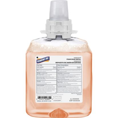 Picture of Genuine Joe Antibacterial Foam Soap Refill - Orange Blossom ScentFor - 42.3 fl oz (1250 mL) - Bacteria Remover - Hand, Skin - Yes - Orange - 1 Each