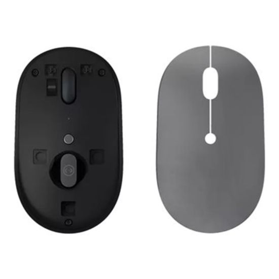 Picture of Lenovo Go - Mouse - ergonomic - right and left-handed - blue optical - 5 buttons - wireless - 2.4 GHz - USB-C wireless receiver - storm gray - for ThinkPad X1 Yoga Gen 8 21HQ