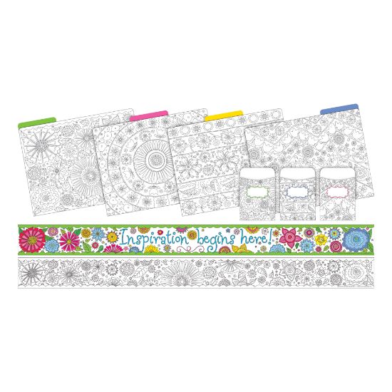 Picture of Barker Creek Color Me! Curated Collection Bulletin Board Set, Multicolor