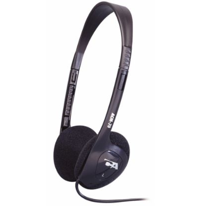 Picture of Cyber Acoustics ACM On-Ear Headphones, Black