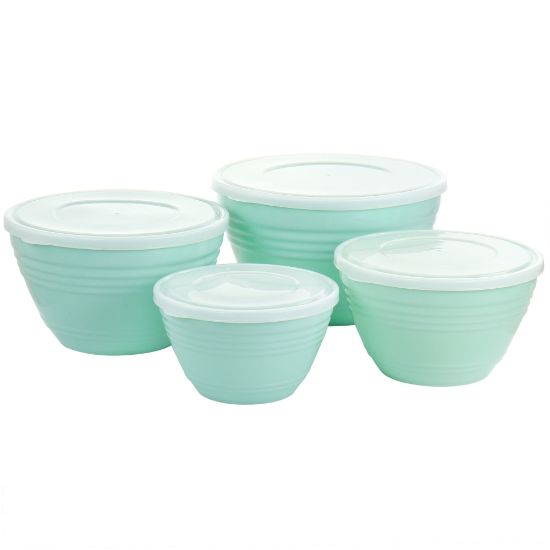 Picture of Martha Stewart 8-Piece Bowl Set, Turquoise