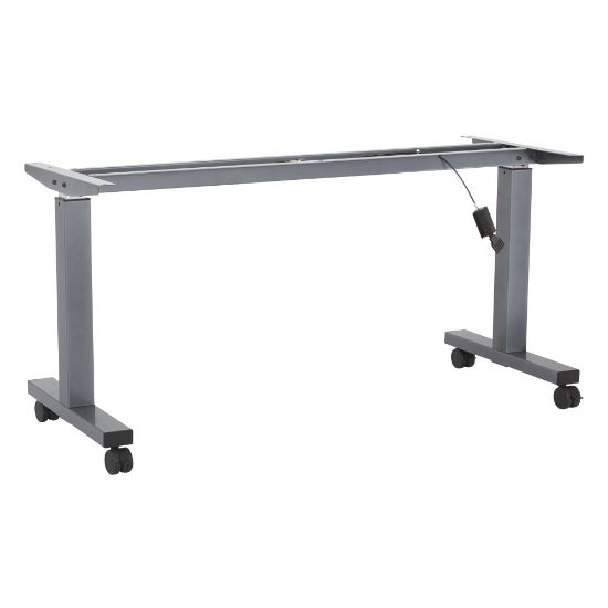 Picture of Office Star Steel Frame For Height-Adjustable Table, 42-1/4inH x 58-1/4inW x 24inD, Titanium