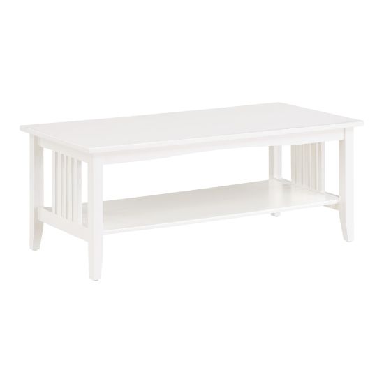 Picture of Office Star Sierra Coffee Table, 16-3/4inH x 40-1/2inW x 20inD, White