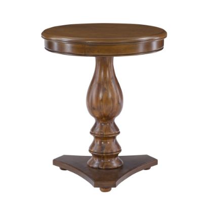 Picture of Powell Weston Side Table, 24-1/2"H x 20inW x 20inD, Hazelnut