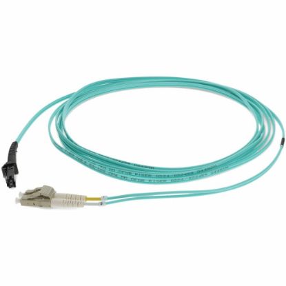 Picture of AddOn 10m LC to MT-RJ OM3 Aqua Patch Cable - Patch cable - MT-RJ/UPC multi-mode (M) to LC/UPC multi-mode (M) - 10 m - fiber optic - 50 / 125 micron - OM3 - halogen-free, molded, plenum - aqua