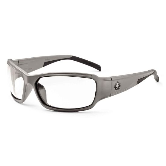 Picture of Ergodyne Skullerz Safety Glasses, Thor, Matte Gray Frame, Clear Lens