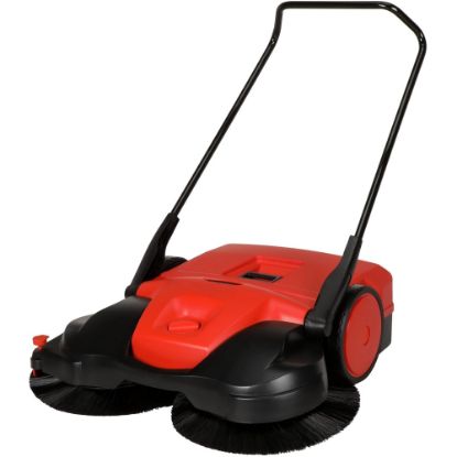 Picture of Bissell BG-497 Triple Brush Push Sweeper, 40in x 37in, Red