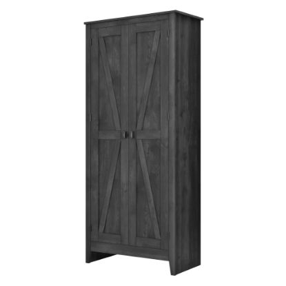 Picture of Ameriwood Home Farmington 31 1/2in Wide Storage Cabinet, 4 Shelves, Rustic Gray