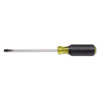 Picture of Klein Tools 1/4in Cabinet Tip Heavy Duty Round Shank Screwdriver, 4in