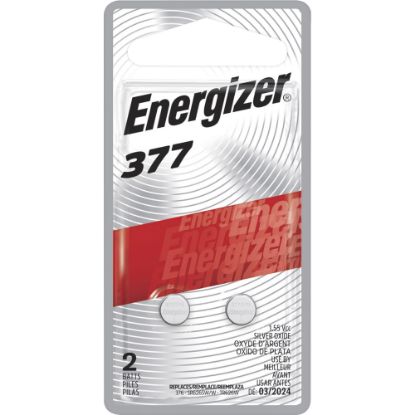 Picture of Energizer Alkaline A23 Battery 2-Packs - For Multipurpose, Glucose Monitor, Toy, Calculator - 377 - 24 mAh - 1.55 V DC - 72 / Carton