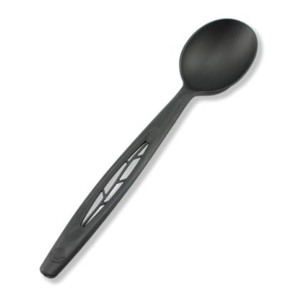 Picture of Stalk Market Compostable Cutlery Spoons, 6-1/2in, Black, Pack Of 1,000 Spoons