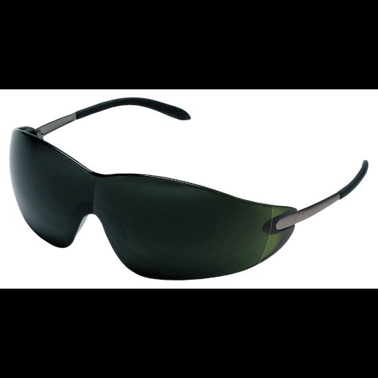 Picture of Blackjack Elite Protective Eyewear, Green Filter 5.0 Lens, Chrome Frame, Metal