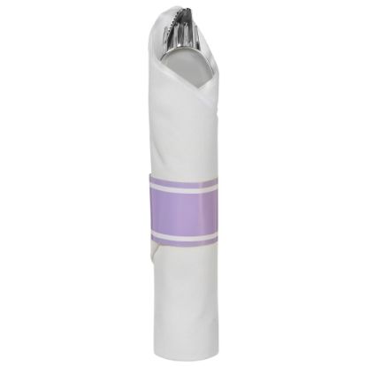 Picture of Amscan Premium Rolled Cutlery, Lavender, 10 Rolls Per Pack, Case Of 2 Packs