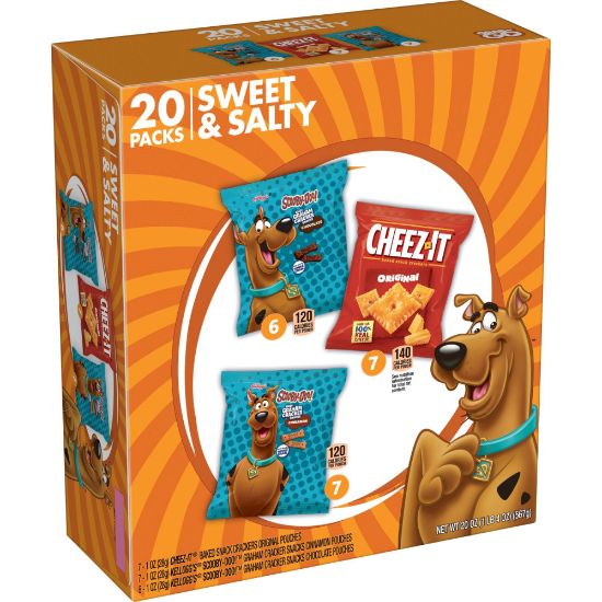 Picture of Kelloggs Sweet & Salty Multi-Pack, 1 Oz, Box Of 20 Pouches