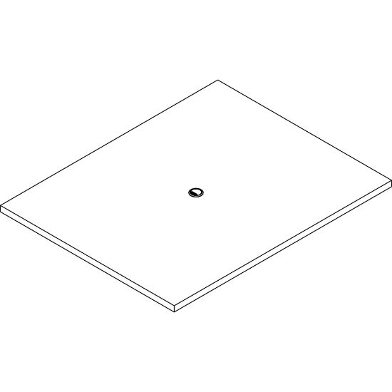 Picture of Lorell Prominence 2.0 Rectangular Conference Tabletop - For - Table TopMahogany Rectangle, Laminated Top x 60in Table Top Width x 48in Table Top Depth x 1.50in Table Top Thickness - Assembly Required - Particleboard Top Material - 1 Each