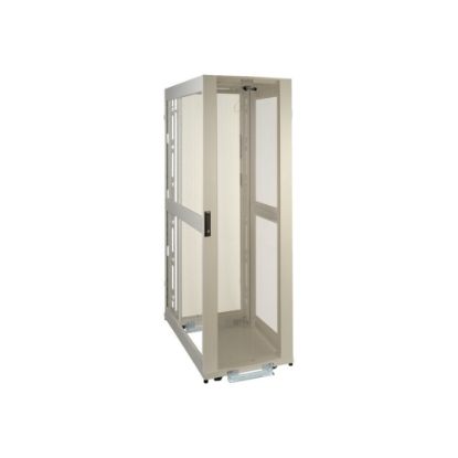 Picture of Tripp Lite 42U Rack Enclosure Server Cabinet White w/ Doors & No Sides - Rack cabinet - white - 42U - 19in