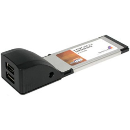 Picture of StarTech.com 2 Port ExpressCard Laptop USB 2.0 Adapter Card - 2 x 4-pin Type A Female USB 2.0 USB - Plug-in Module