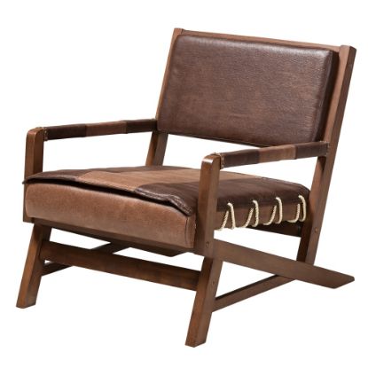 Picture of Baxton Studio 9245 Rovelyn Lounge Chair, Brown