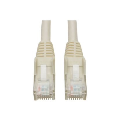 Picture of Tripp Lite Cat6 GbE Gigabit Ethernet Snagless Molded Patch Cable UTP White RJ45 M/M 6in 6in - 128 MB/s - Patch Cable - 5.91in - 1 x RJ-45 Male Network - 1 x RJ-45 Male Network - Gold Plated Contact - White