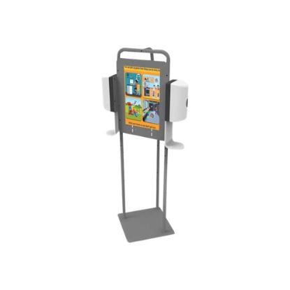 Picture of Copernicus Double - Hand sanitizer dispenser stand - metal